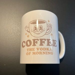 White sublimated coffee mug